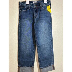 NWT RSQ Denim Blue Jeans Rolled Cuff Unisex Youth Size 10 MSRP $37